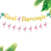 Fleurs décoratives Flamingo Latte Banderoles en papier colorées Décoration de fête créative Hawaii Pratique Beau pendentif