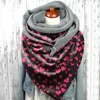 Sjaals Koraal Sjaal Casual Valentijnsdag Button Wrap Print Zachte Mode Sjaals Warm Love Day