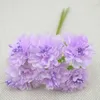 Dried Flowers 6PCS Artificial Silk Stamen Bouquet for Home Garden Wedding Car Corsage Decoration Crafts Plants Christmas Garland