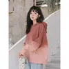 Kobiet bluzy damskie wiosna jesień cienki gradient mody krawat bar barwiony z kapturem pullover koreański styl swobodny bluzy damskie topy harajuku