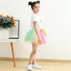 Party Decoration Girls tutu dress candy color babies skirts with headband kids festival dance dresses Half length princess skirt T9I002348