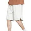 Men's Shorts Trendy Fitness Quick-drying Suede Elastic Waistband Pure Color Loose Basketball Sweat Absorption