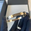 Love Series Gold Bangle for Man Au 750 Gold Plated 18 K 16-21 size with box with screpldriver 5a premium gifts bracelet 052