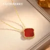 Colar de grife borboleta 18k pendente de ouro rosa van Van Luxury Jewelry de alta qualidade não mancha