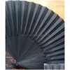 Chinese Style Products Black Vintage Hand Fan Folding Fans Dance Wedding Party Favor A3 Drop Delivery Home Garden Arts Crafts Dhaui