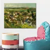 Аннотация ландшафт холст арт панорамный вид Пол Сезанна масляная живопись ручной работы импрессионистские работы