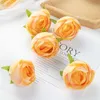 Dried Flowers 10PC Artificial Home Decor Wedding Garden Tea Rose Silk Fake Bride Holding Material Christmas Wreath Cheap