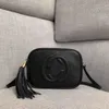 luxe ontwerpers tas een schouder crossbody tas modieus en klassiek veelzijdig lychee patroon tassel cameratas zwart pu materiaal