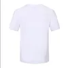 Mens Lettre Imprimer T-shirts de luxe Noir Fashion Designer vêtements en coton Été de haute qualité Top à manches courtes Taille