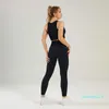 Completo da yoga Pantaloncini senza cuciture Completo da fitness Completo da allenamento estivo sexy per donna Abbigliamento sportivo Palestra sportiva Crop Top Due pezzi270V