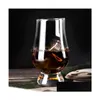 Wine Glasses Crystal Brandy Goblet Whiskey Copita Nosing Glass Tasting Chivas Neat Cup Beer Cocktail Cups Drop Delivery Home Garden Dhq30