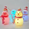 New Christmas LED Decorations Crystal Hat Snowman LED Night Light Random Color Nightlights Colorful Eye-lantern Christmas Gifts
