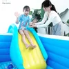 Air Inflation Toy Inflatable Water Slide Wider Steps Swimming Pool Supplies Kids Children Bouncer Castle Summer Amusement Water Play Toys D5QA 230616