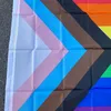 Bannière Drapeaux Aerlxemrbrae Rainbow Flag 150X90CM 100D Polyester oeillets lgbt Gay arc-en-ciel Progress Pride flag 230616
