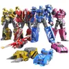 Transformacja Toys Robots ABS Mini Force Transformation Robot do samochodu Figury Mini Force X Symulacja samolot samochodowy