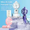 Electric Fans USB Spray Refrigeration Hanging Neck Digital Display Spray Portable Small Electric Air