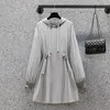 Robes décontractées 2024 Springs à sweats de printemps Sweatershirt Mini robe à manches longues Coton de taille haute
