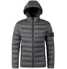 Jacket Stone Jacket Designer Men's Down Jacket Winter Stylist Coat Leaf Print Parka Winter Jacket