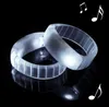 100pcs Sterowanie dźwięku Flashing Bransoletka Light Up Bangle Drentband Muzyka Aktywowana klub nocny SN810