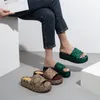 منصة فاخرة شريحة مزدوجة G Sandals أزياء العلامة التجارية للنساء منصة مصممة الساخنة شرائح شاطئ Flip Flops Flat Clipper Sandal Cheels Shoes
