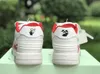 أحذية المصممة OW Women Luxury for White Red Platform Sneakers