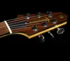 Turner Model 1-C-LB Lindsey Buckingham Burgundy Brown شبه جوفاء الجيتار الكهربائي Mahogany Body ، غطاء كعب التصفيح ، Dot Dot Inlay 5 قطعة مابل رقبة الرقائق