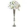 55 cm à 100 cm de haut) Support de fleurs en or Arrangements floraux Vases trompette pour centres de mariage Décorations de table