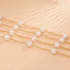 Pendant Necklaces Layered Pearl Beads Choker Necklace for Women Trendy Elegant Wedding on Neck Accessories 2023 Fashion Jewelry Girl Gift 230613