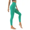LL dernière mode vente chaude Yoga Leggings femmes taille haute beurre doux athlétique Yoga pantalon 25 "entrejambe Leggings
