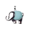 Pendentif Colliers Alliage Éléphant Pierre Précieuse Hommes Et Femmes Vieux Nouvel An Cadeaux De Pâques Mode Saint Valentin Cadeau Collier Drop Delivery Dhsix