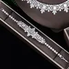 Necklace Earrings Set Jewelry Suitable For Female Bride Wedding Luxurious Dance Fashion Show Simple And Exquisite Accessories