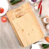 Taglieri Tagliare il tagliere della cucina Verdure in legno Frutta Cam all'aperto Tagliare il cibo Bambù Rec Carni Drop Delivery Giardino domestico Dinin Dhwfy