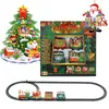 ElectricRC Car Christmas Train Set Binari ferroviari Giocattoli Regali Giocattolo elettrico per bambini Bambino 230616