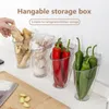 Förvaringsflaskor Lådan Hållbar stor kapacitet Lätt att rengöra kylskåp Sidan Dörr Matbehållare Organiser Bin Kitchen Gadget