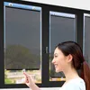 Blinds Automatic Retractable Roller Car Sunshade Bedroom Kitchen Blackout Curtain Sunscreen Heat Insulation Nail-free Sun Blind 230616