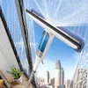 Reinigingsborstels Multifunctionele Spray Mop Glazenwasser Glaswisser met Siliconen Schraper Douche Vloerwasser 230617