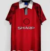 1995 1996 1997 Retro piłka nożna klasyczny Cantona Scholes Ince Giggs Beckham Football Shirt Zestaw Vintage Camiseta Maillot de Foot Jersey 94 95 96