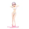 Action Toy Figure 19cm Anime Super Sonico di Bunny Girl Senpai Sexy Figure Toy Bikini scarpe col tacco Sexy modello Anime Action Figure Toys 230616