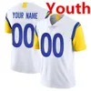 Maglia da calcio personalizzata uomo donna gioventù Tyler Higbee Puka Nacua Byron Young Tutu Atwell Ernest Jones Fuller Christian Rozeboom