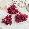 Gedroogde bloemen 5 STKS Zijden Hortensia Bruiloft Decoratieve Kerstkransen Bruidsaccessoires Opruiming Huis Tuin Decoratie Kunstmatig