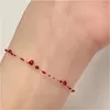 Gliederarmbänder Gothic Red Blood Drops Retro Extrem feine dunkle Krawatte Einzigartiges Armbanddesign Mehrschichtiger unregelmäßiger Schmuck