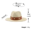 Cappelli a tesa larga Cappello Panama Sole estivo per donna Uomo Scava fuori Spiaggia Paglia Uomo Protezione UV Cappellino Chapeau Femme Fedora da donna