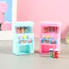 Kitchens Play Food Kids Simulation Selfservice Vending Machine with Mini Coins Drinks Toys 230617