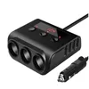 Soquete para isqueiro de carro robô vr, 12-24v, divisor, carregador de carro com interruptor liga/desliga, 4 portas, carregador usb para celular gps