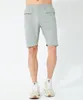 LUU Pantalon de survêtement LAB NULL Short de Yoga pour Homme Exercice de Fitness Extérieur Nu Haute Résilience Évacuation de l'Humidité Pantalon de Jogging Running Noir