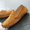 Été hommes chaussures décontractées mode hommes chaussures en cuir véritable à la main hommes mocassins mocassins sans lacet hommes appartements hommes conduite chaussures