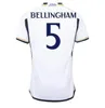 Bellingham Vini Jr Modric Mbappe Soccer Jerseys 23 24 25 Fotbollskjorta Rodryo Camaveringa Real Madrids 2023 2024 Arda Guler Away Fans tredje män barn