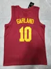 Sl Clevelands Basketball Jersey Cavalier Donovan Kyrie Irving Darius Garland Mitch Ness James White Red Black Size S-xxl