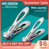 Nail Clippers MR.GREEN Nail Clippers Stainless Steel Two Sizes Are Available Manicure Fingernail Cutter Thick Hard Toenail Scissors tools 230616