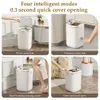 Waste Bins 20L Automatic Sensor Trash Can With UV Light Rechargeable Smart Dustbin For Bathroom Toilet Wastebasket with lid Home 230617